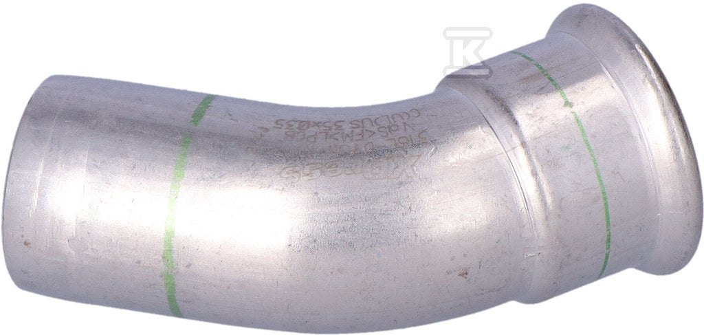 Kolano nyplowe 45° Inox - 35