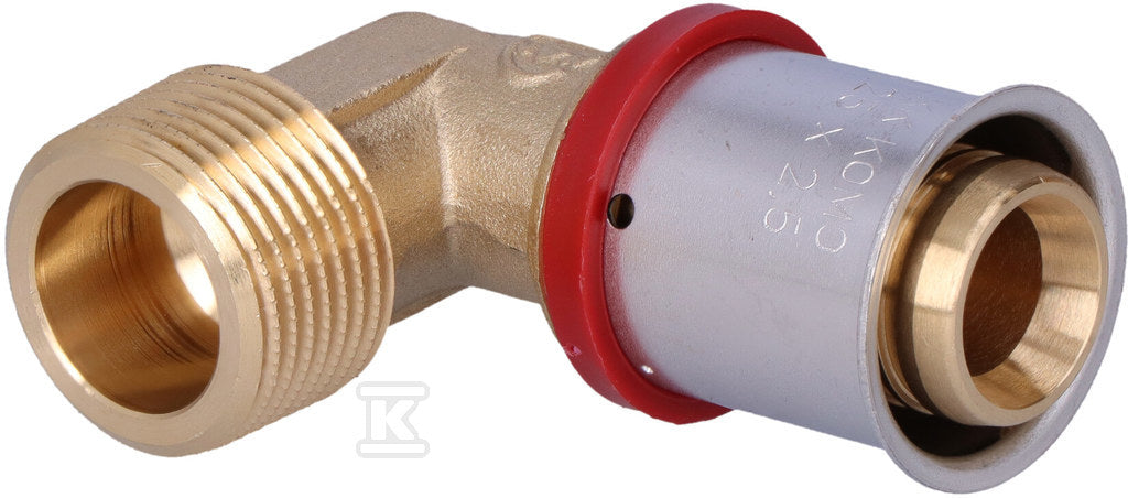 Kolano 90° mosiężne GZ ultraPRESS - 25 R3/4"