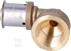 Kolano 90° mosiężne GW ultraPRESS - 16 Rp1/2"