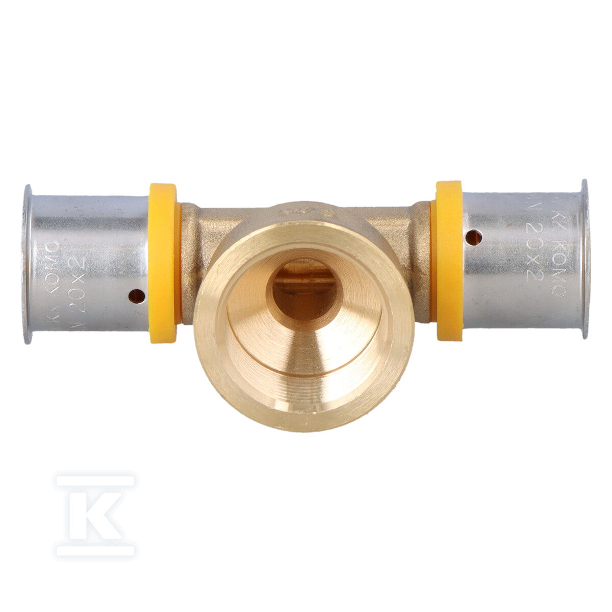 Trójnik mosiężny GW ultraPRESS - 20 Rp3/4"