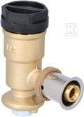 Kolano ścienne mosiężne GW ultraPRESS - 16 Rp1/2" L = 52.5 mm