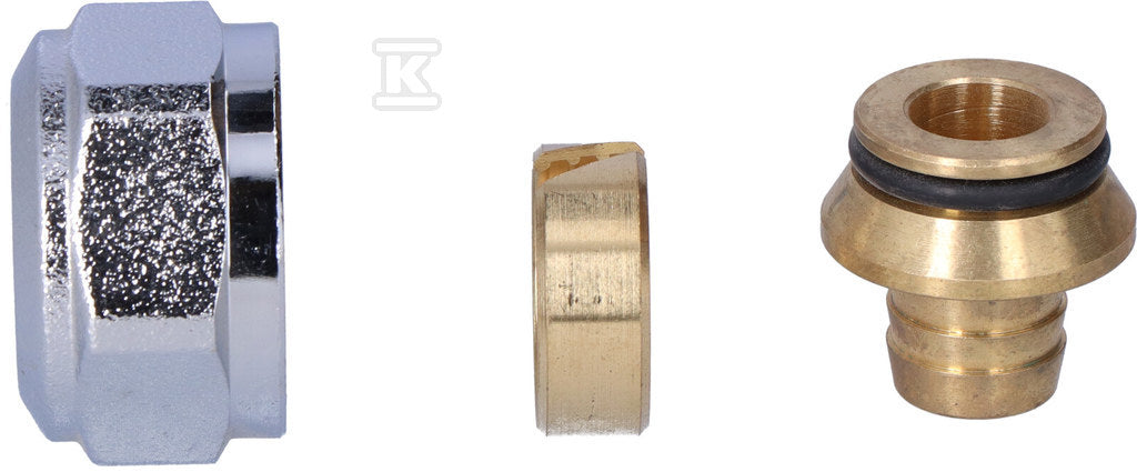 Śrubunek mosiężny GW do rur PERT i PEXC - 18x2.5 G3/4"