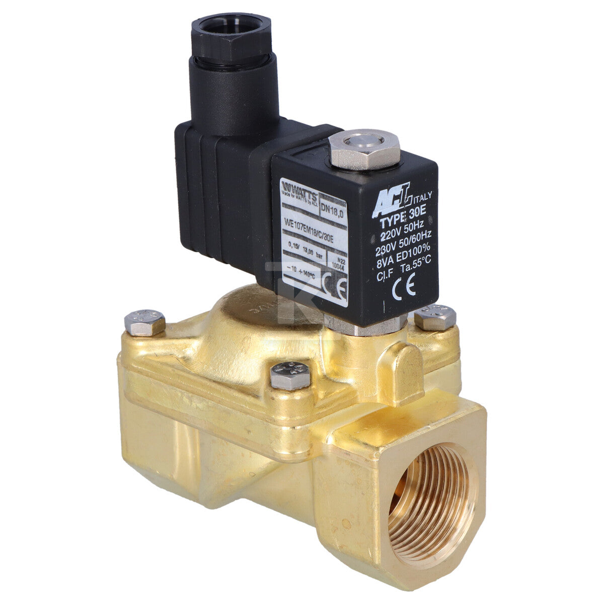 Zawór elektromagnetyczny 3/4" WKB2z cewką, NZ- normalnie zamknięty