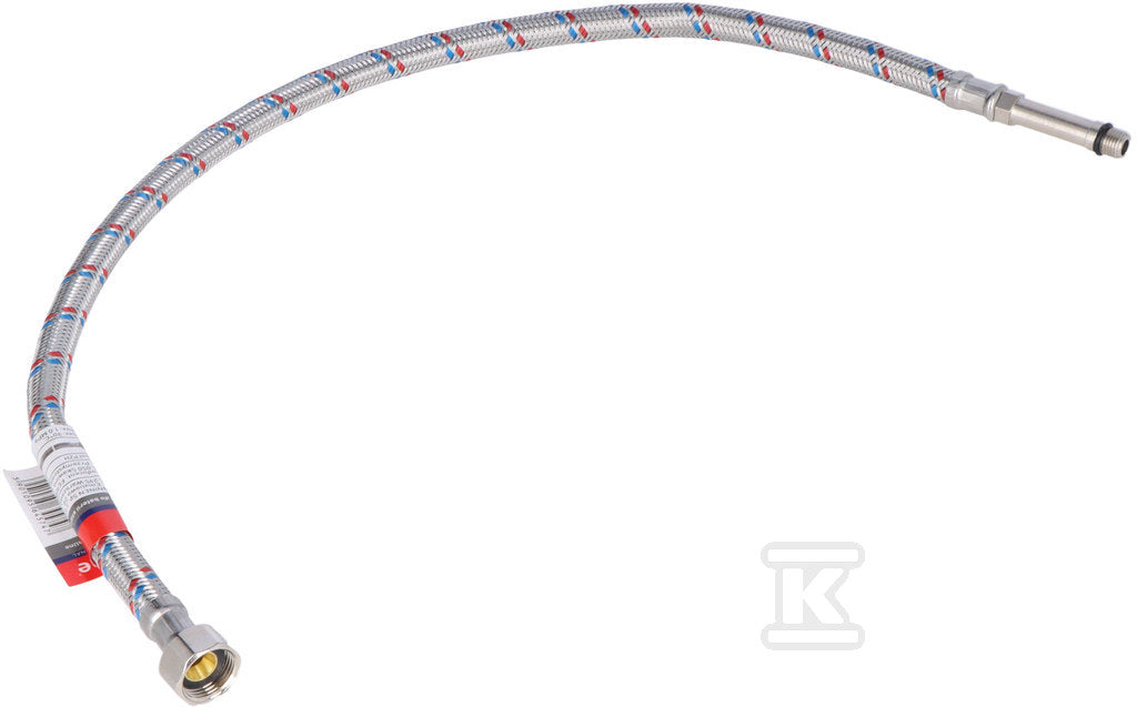Wąż w oplocie stalowym 60 cm 10x3/8" nypel długi oplot stalowy Onnline
