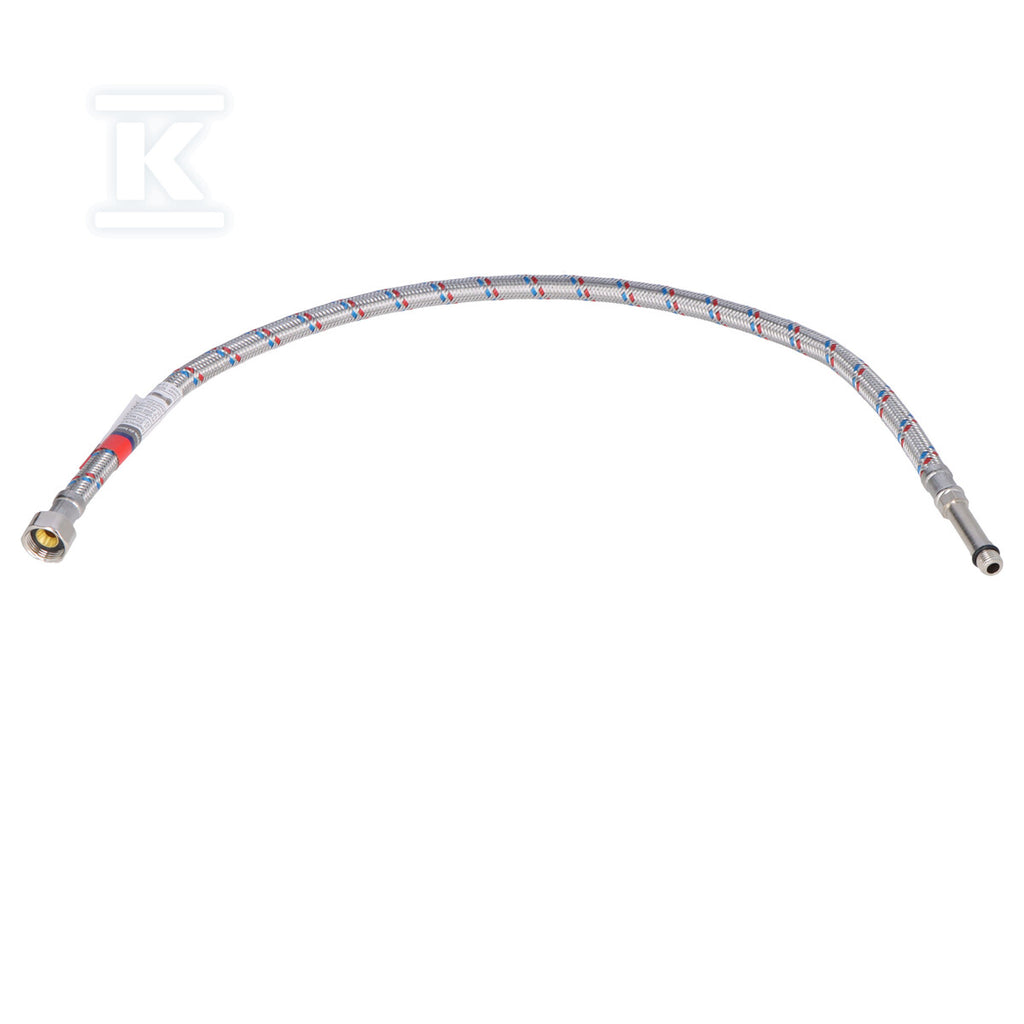 Wąż w oplocie stalowym 60 cm 10x3/8" nypel długi oplot stalowy Onnline