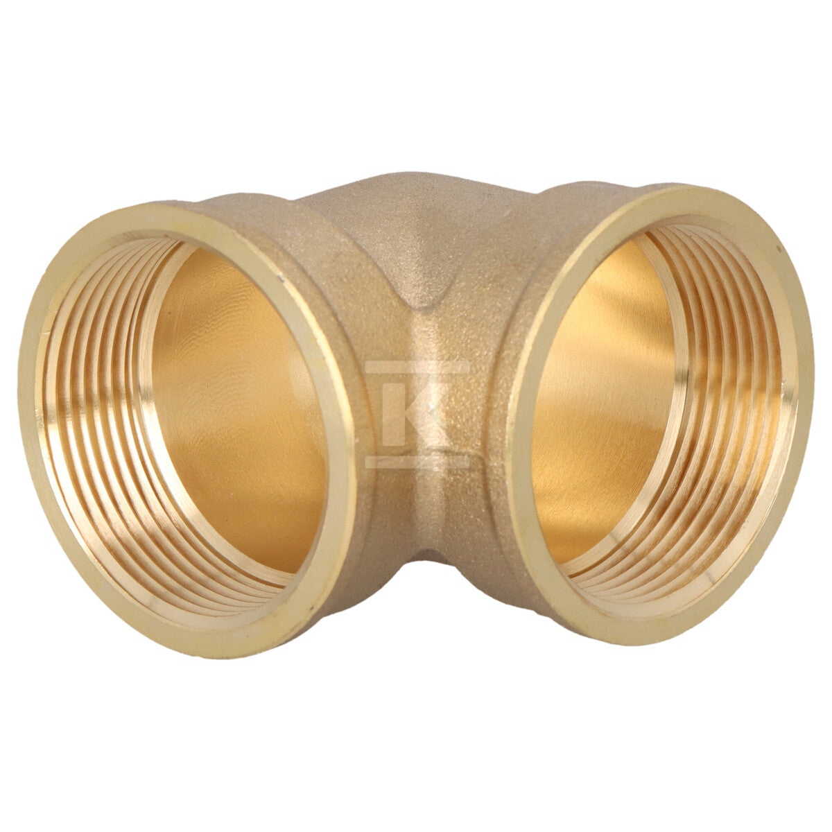 Kolanko mosiężne 6/4" nakrętno-nakrętne żółte