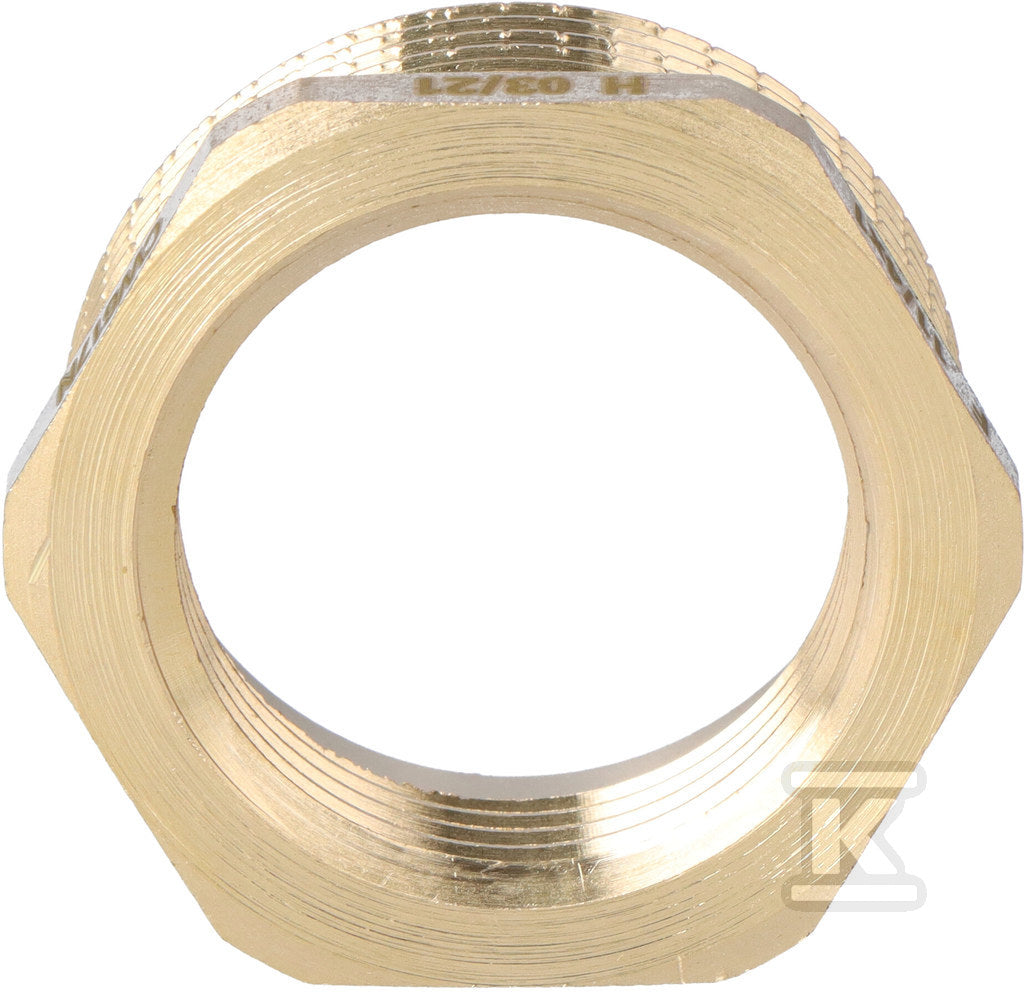 Redukcja mosiężna 5/4"x1" żółta