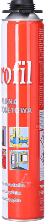 Piana pistoletowa profil 750 ml, niskorozprężna