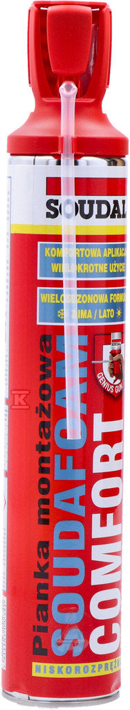 Piana montażowa soudafoam comfort 750ml z aplikatorem Genius Gun