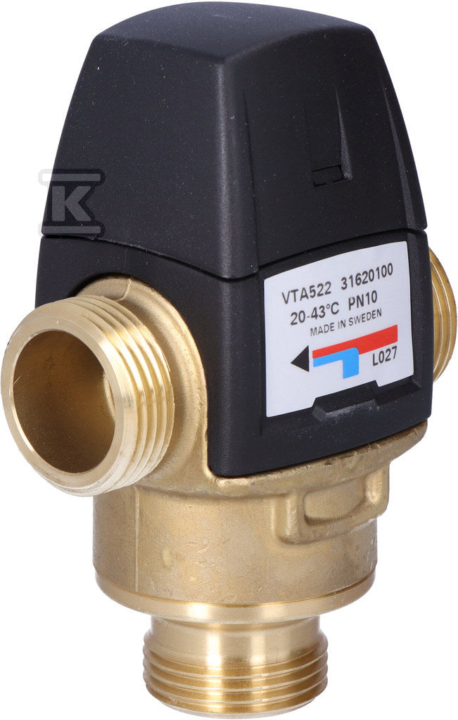 Termostatyczne zawory mieszające VTA522,20-43st.C, KVS, 3,2 GZ 1"