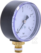 Manometr grzewczy RF 63 RAD, fi 63 mm, 0-4 bar, 1/4" rad, kl. 2.5 pionowy