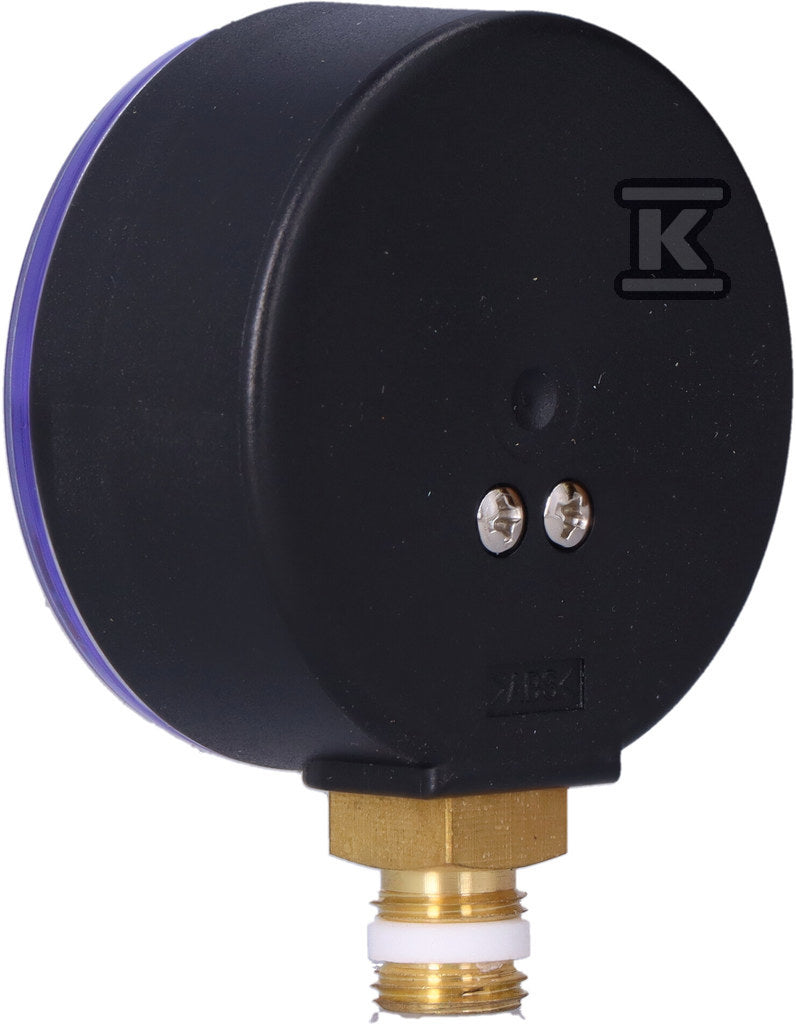 Manometr grzewczy RF 63 RAD, fi 63 mm, 0-4 bar, 1/4" rad, kl. 2.5 pionowy