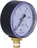 Manometr grzewczy RF 63 RAD, fi 63 mm, 0-6 bar, 1/4" rad, kl. 2.5 pionowy