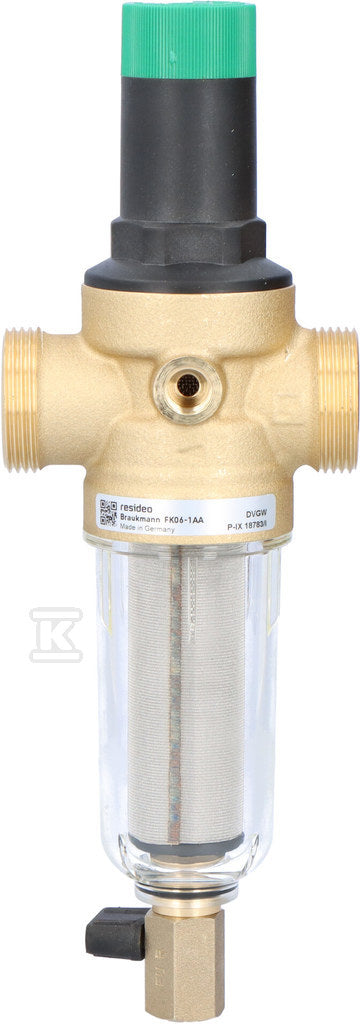 Filtr mini-plus z regulatorem ciśnienia, 1", z opłukiwaniem