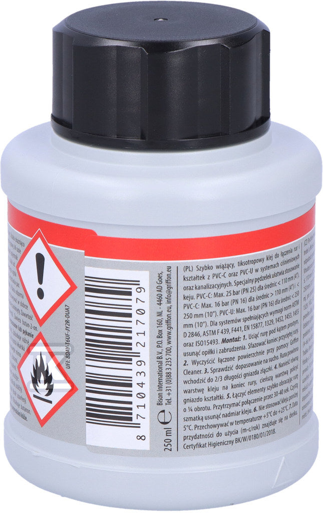Klej uniwersalny PVC-U/PVC-C 250 ml 250