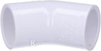 Kolano 45˚ KW/KW PVC-U 3/4"