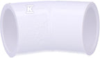 Kolano 45˚ KW/KW PVC-U 1"
