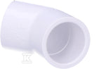 Kolano 45˚ KW/KW PVC-U 1"