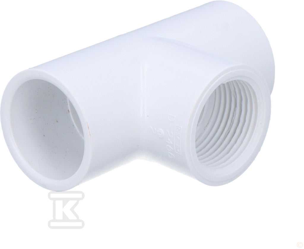 Trójnik nakrętny KW/KW/GW PVC-U 1"