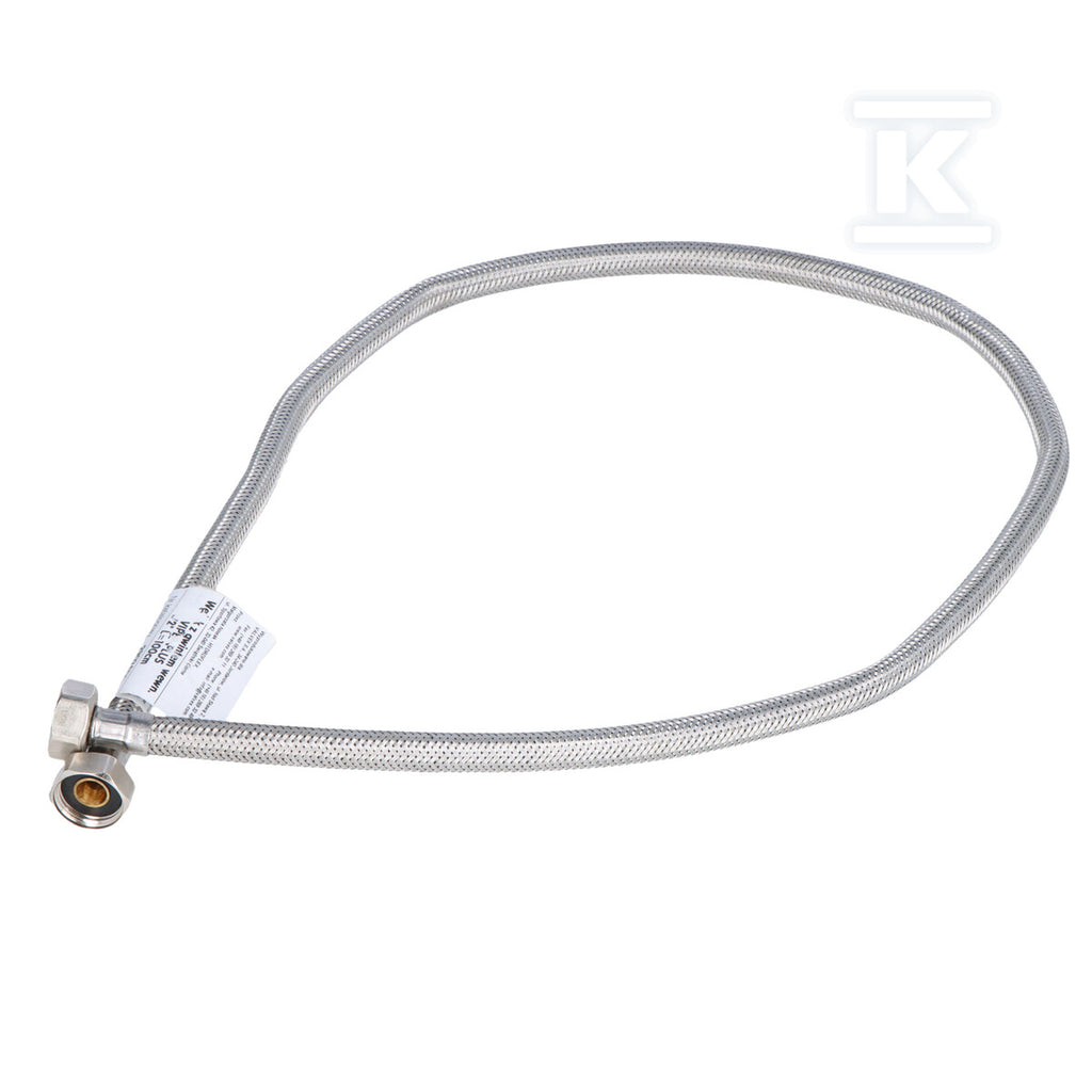 Wężyk z gwintem W-W w oplocie ze stali nierdzewnej Viper Plus 1/2" - L 100