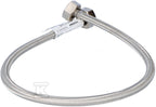 Wężyk z gwintem W-W w oplocie ze stali nierdzewnej Viper Plus 3/4" - L 80