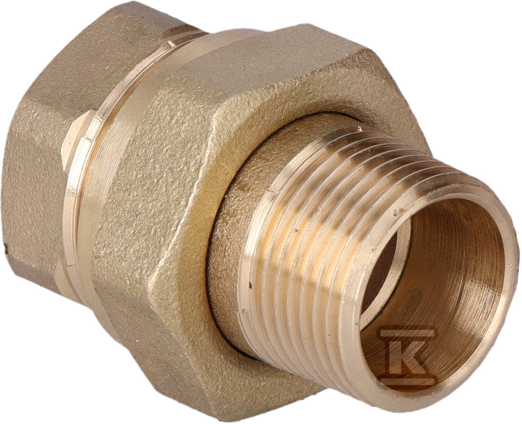 Śrubunek Twist prosty krótki 3/4" o-ring mosiądz