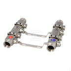 Rozdzielacz BASE Inox K2-4 G1"-G3/4" liczba obiegów 4
