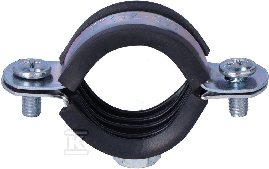 Obejma metalowa z wkładką tłumiacą EPDM - komplet 1" 32-36 OPAL