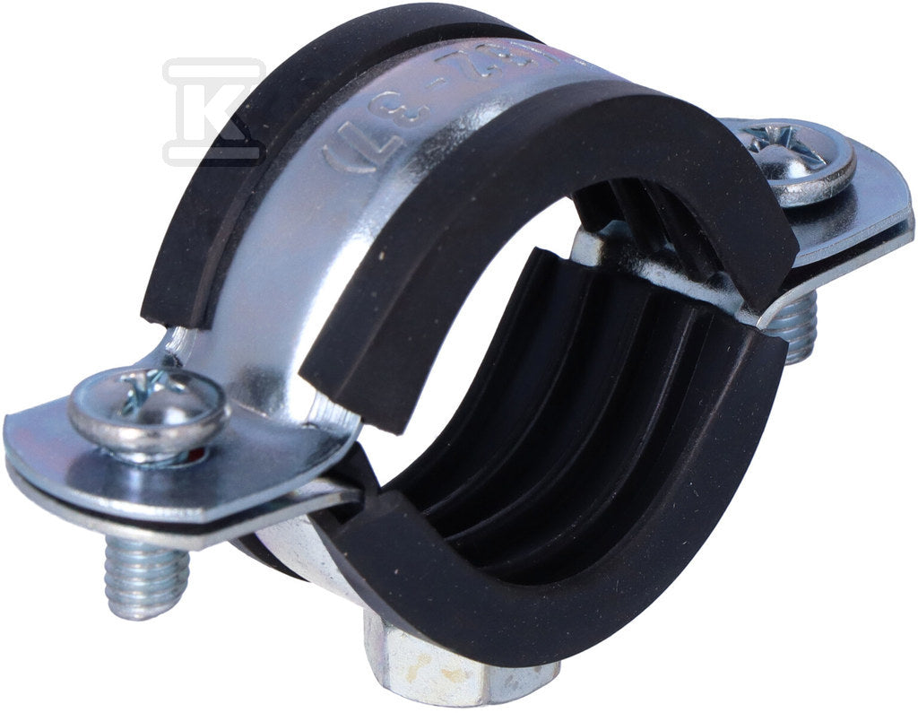 Obejma metalowa z wkładką tłumiacą EPDM - komplet 1" 32-36 OPAL