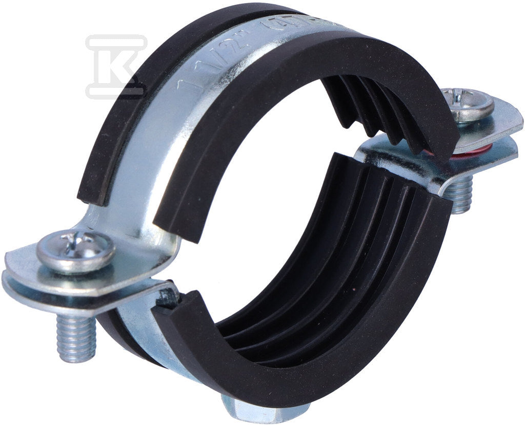 Obejma metalowa z wkładką tłumiacą EPDM - komplet 6/4" 47-51 OPAL