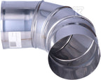 Kolano kominowe regulowane, DN 120, 90st