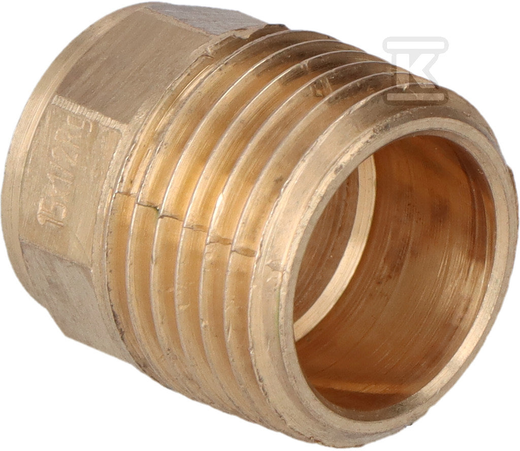 Nypel z brązu, 4243G 15x1/2" LWxGZ