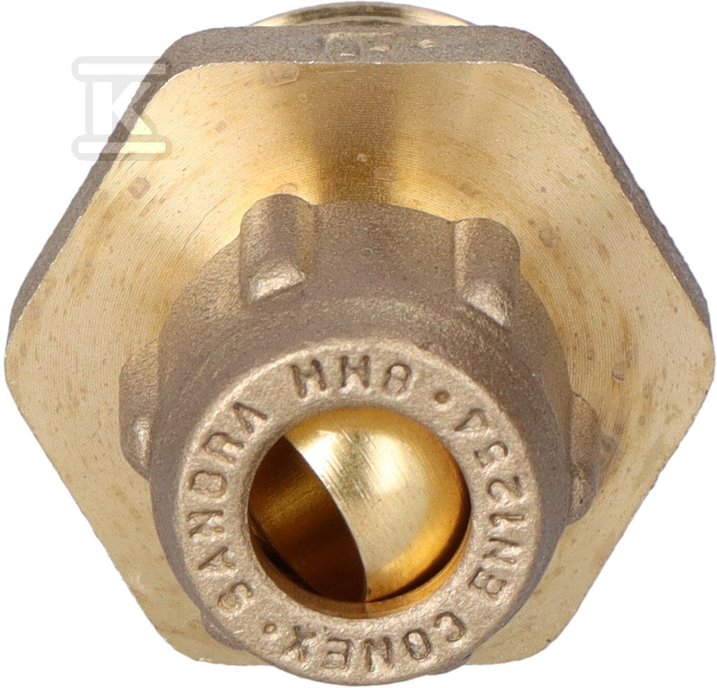 Łącznik prosty, DZR 8 x 1/2 CONEx