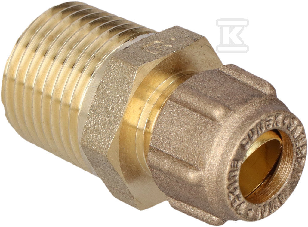 Łącznik prosty, DZR 10x1/2 CONEx