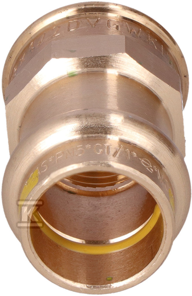 Mufa przejściowa 18 x 1/2 brąz B Press Gas