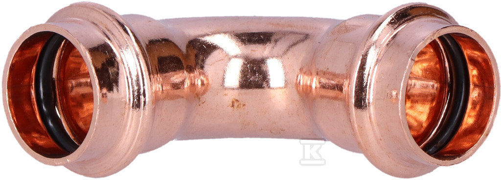 Łuk dwukielichowy, 90° 22 CU B Press