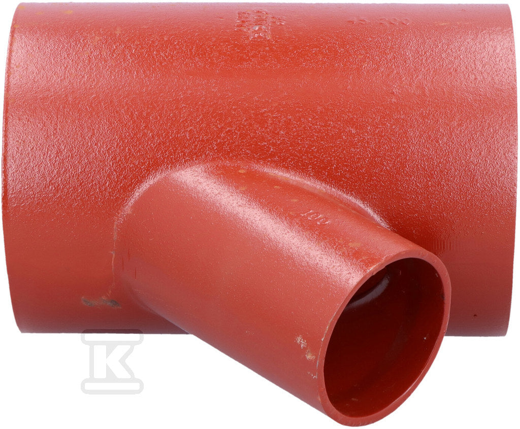 Trójnik żeliwny SML 200X100/45 (żeliwo szare bezkielichowe)