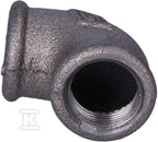 Kolano nakrętne 1/2" czarne A1, NR 6, NR 90