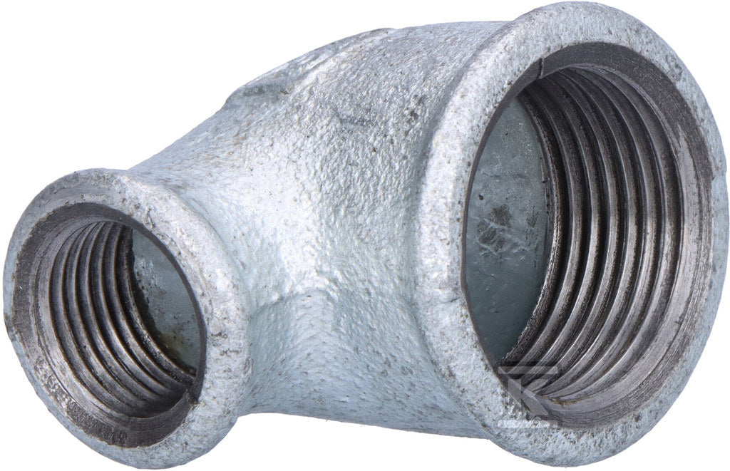 Kolano redukcyjne nakrętne 1X1/2" ocynk A1, NR 6, NR 90R