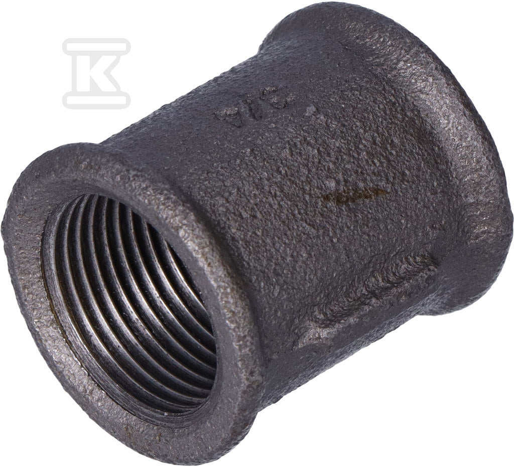 Mufa nakrętna równoprzelotowa 3/4" czarna M2, NR 2 , NR 270