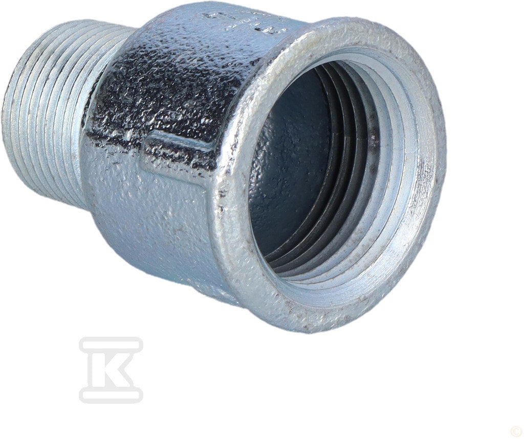 Mufa redukcyjna nakrętno-wkrętna zwężkowa 1X3/4" ocynk M4, NR 246