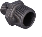 Nypel redukcyjny wkrętno-zwężkowy 1X1/2" czarny N8, NR 40, NR 245
