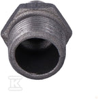 Nypel redukcyjny wkrętno-zwężkowy 1X1/2" czarny N8, NR 40, NR 245