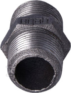 Nypel wkrętny równoprzelotowy 3/4" czarny N8, NR 38, NR 280