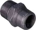 Nypel wkrętny równoprzelotowy 3/4" czarny N8, NR 38, NR 280