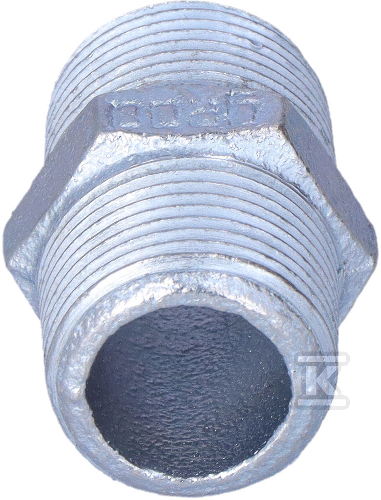 Nypel wkrętny równoprzelotowy 3/4" ocynk N8, NR 38, NR 280