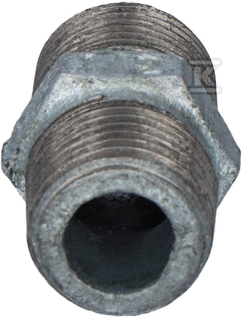 Nypel wkrętny równoprzelotowy 1/2" ocynk N8, NR 38, NR 280