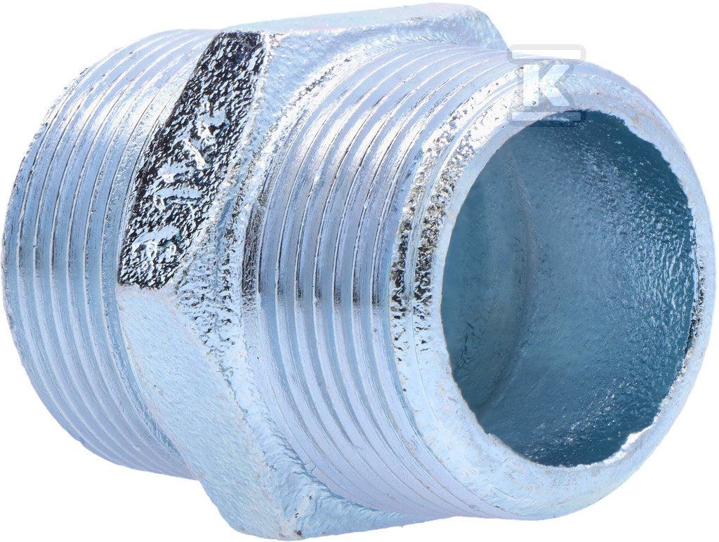 Nypel wkrętny równoprzelotowy 5/4" ocynk N8, NR 38, NR 280