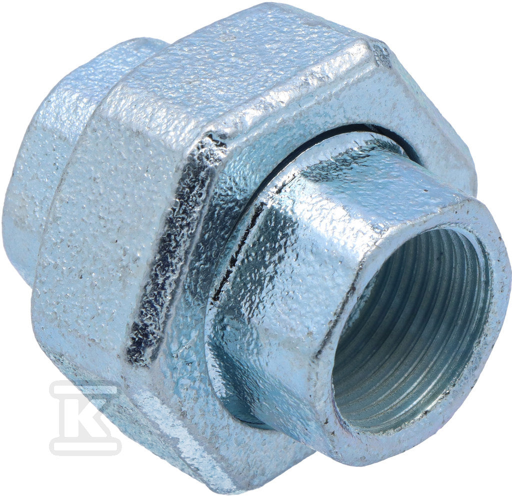 Śrubunek dwuzłączka prosta nakrętna 3/4" ocynk U1, NR 48, NR 330