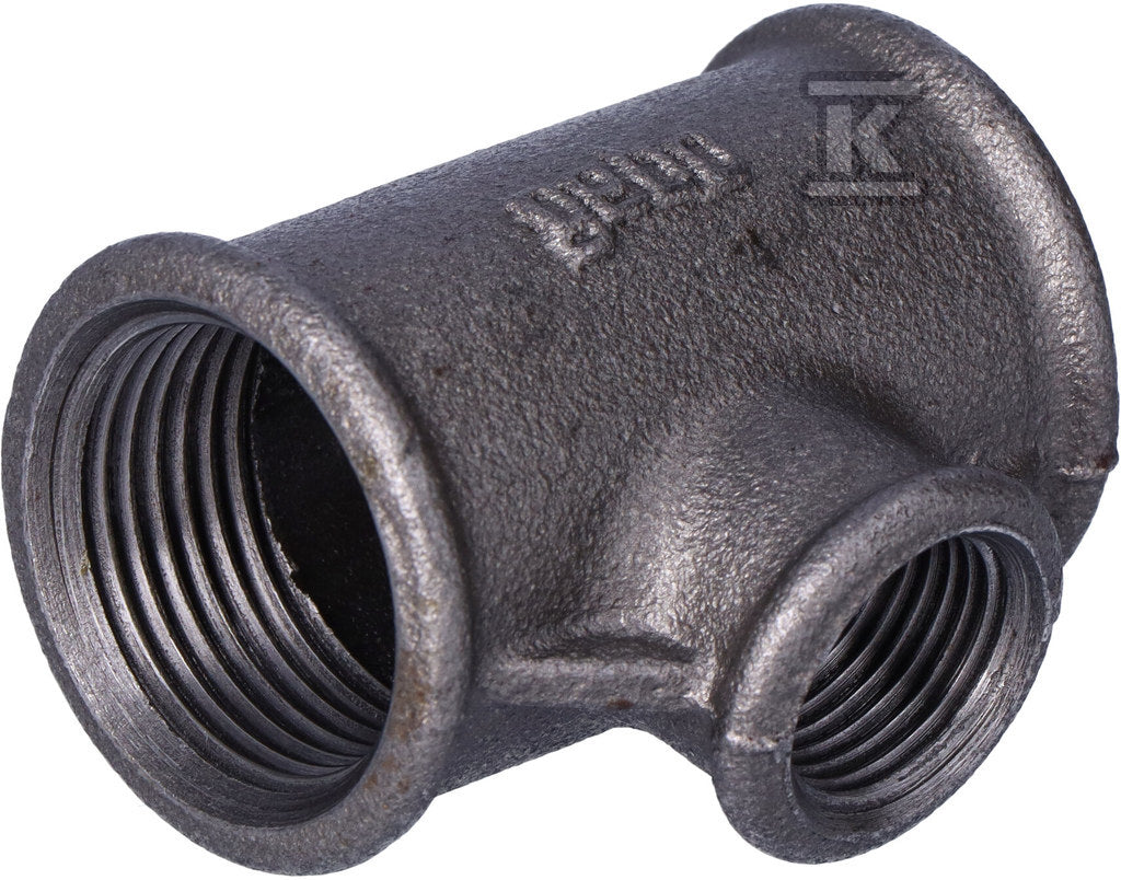 Trójnik redukcyjny nakrętny 1X1/2X1" czarny B1, NR25, NR 130R